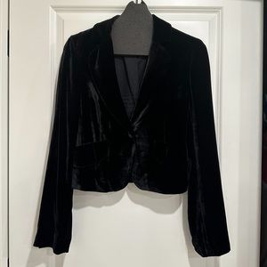BCBGMaxAzria Tailored Velvet Blazer